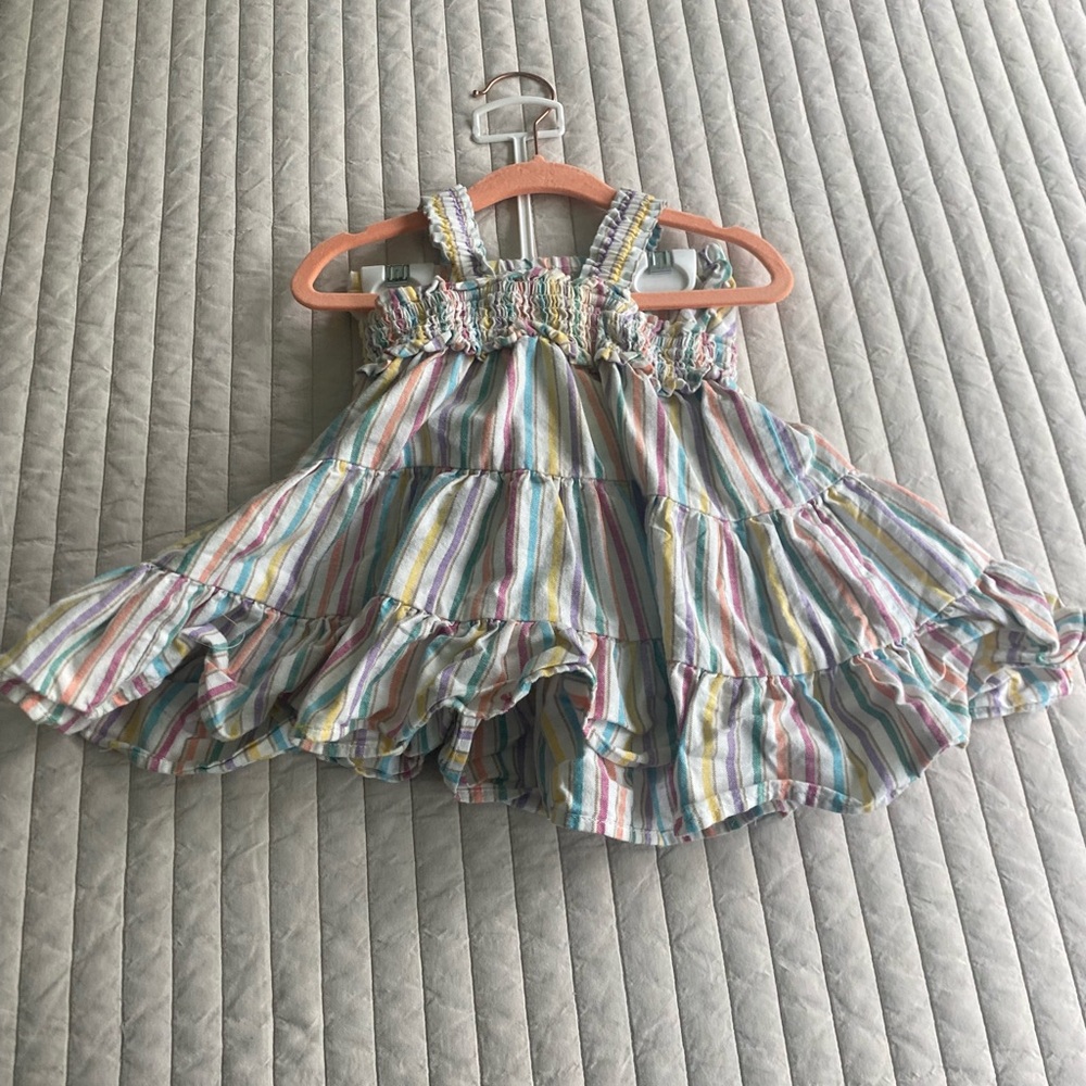 GAP Multicolor Striped Kids Casual Dress
